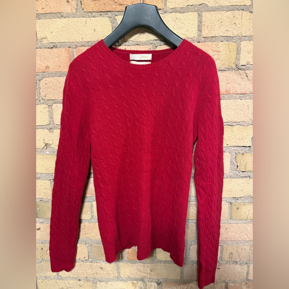 Fiona Red Cashmere Sweater
